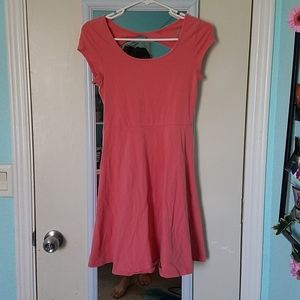 Bright coral dress
